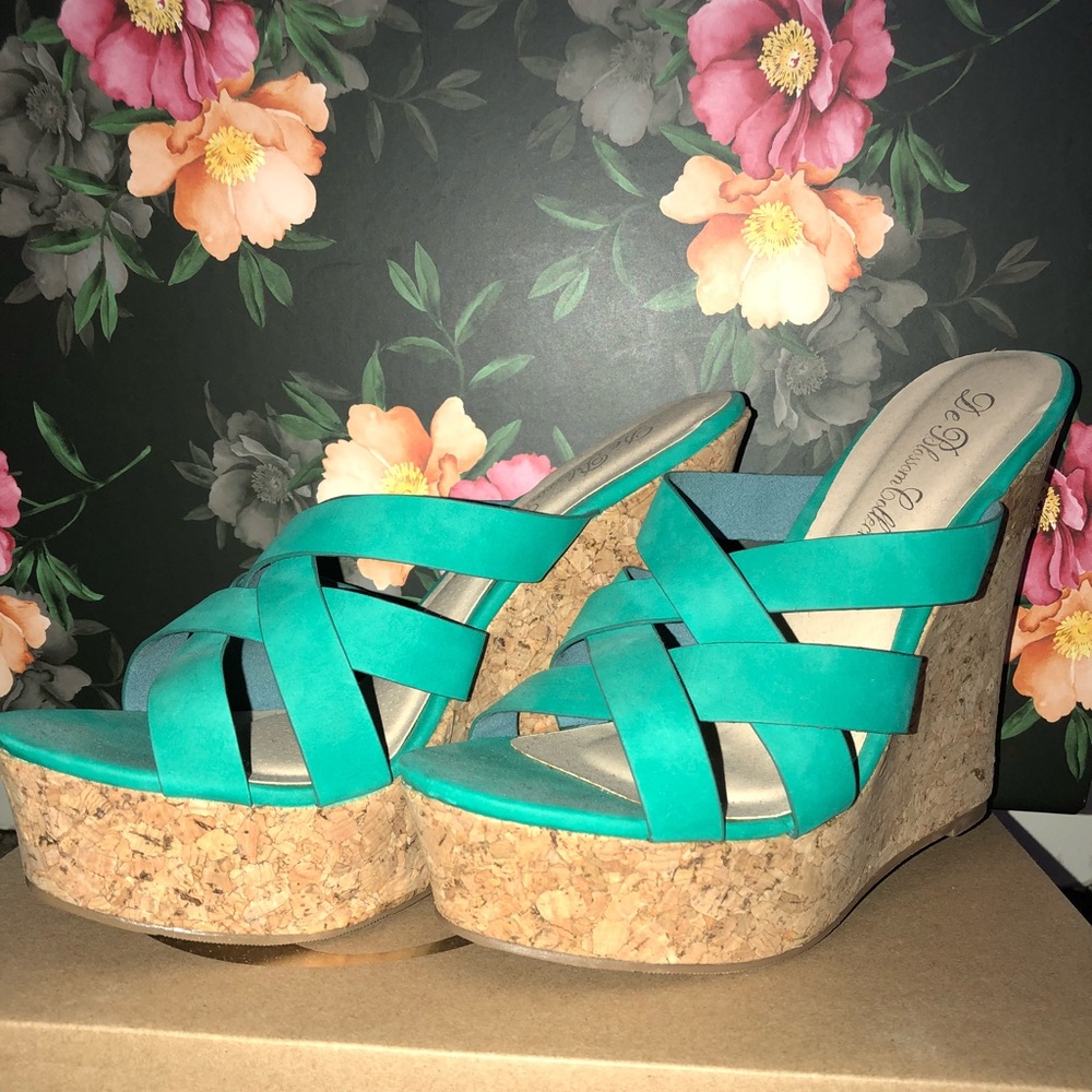 Teal Wedges
